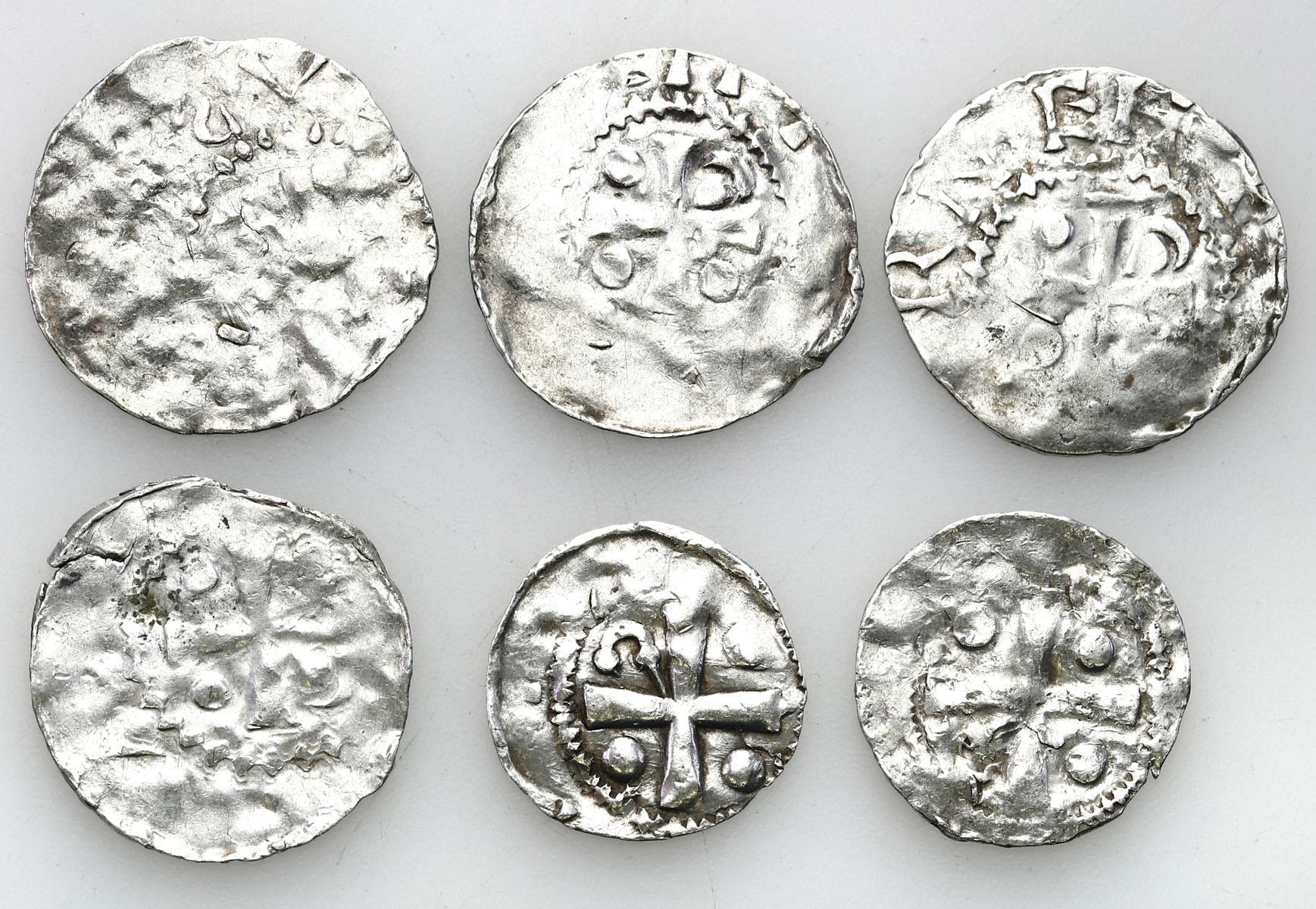 Niemcy, Frankonia - Wormacja. Denar X/XI wiek, zestaw 6 monet